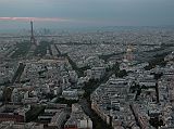 Paris 05 View At Sunset To Eiffel Tower And La Defense, Dome Church Les Invalides From Montparnasse Tower